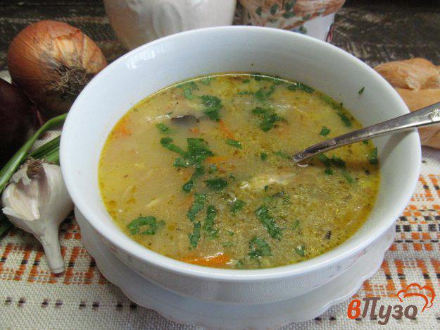 фото рецепта: Суп из квашеной капустой и пшеном