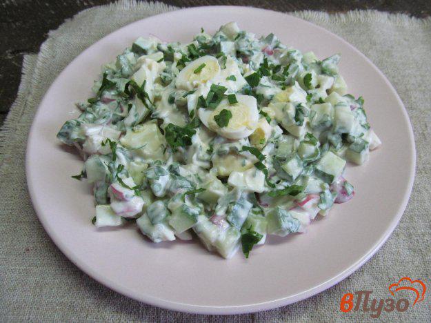 фото рецепта: Овощной салат с яйцами