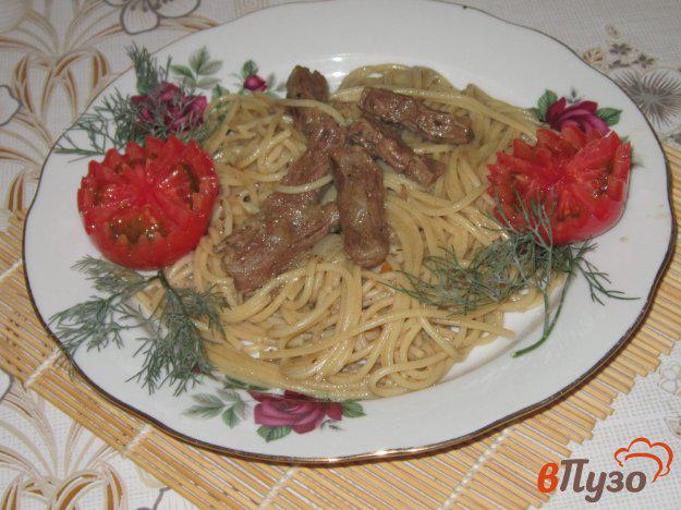 фото рецепта: Говядина со спагетти