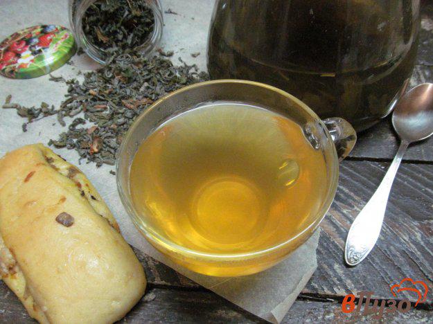 фото рецепта: Зеленый чай с имбирем мятой и цедрой лимона
