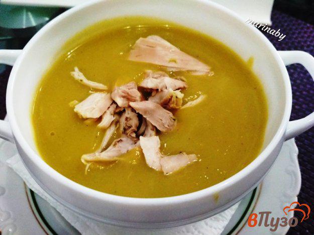 фото рецепта: Суп-пюре из брокколи и цветной капусты с курицей