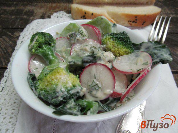 фото рецепта: Салат из брокколи с редисом