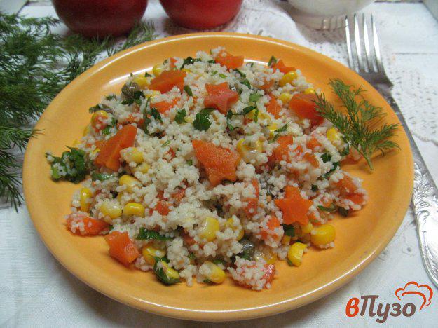 фото рецепта: Кус-кус с морковью и кукурузой