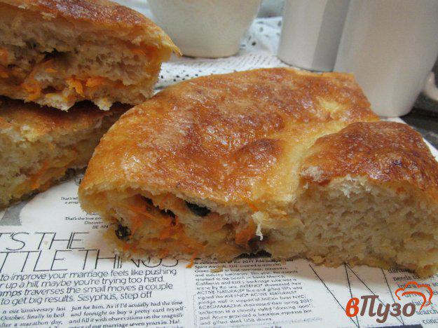 фото рецепта: Пирог с начинкой из моркови и яблока