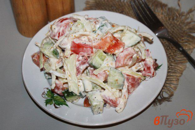 фото рецепта: Овощной салат с куриным филе