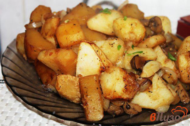 фото рецепта: Картофель тушеный в рукаве с соевым соусом