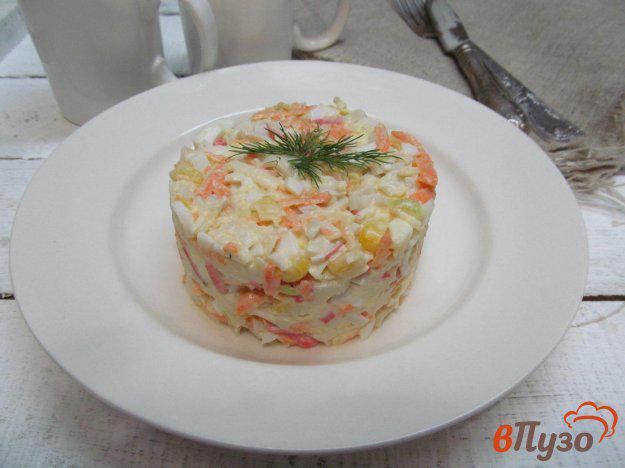 фото рецепта: Салат с крабовыми палочками и морковью