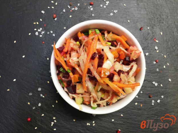 фото рецепта: Винегрет с корейской морковью