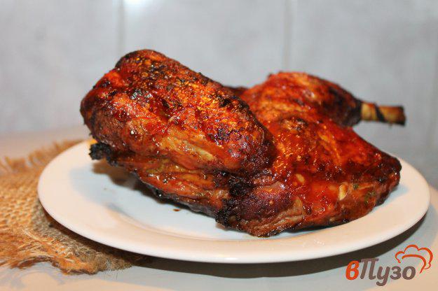 фото рецепта: Цыпленок запеченный в соусе барбекю