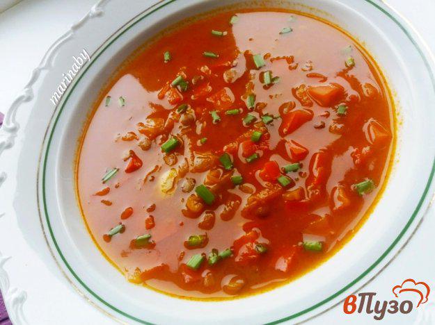 фото рецепта: Томатный суп из чечевицы