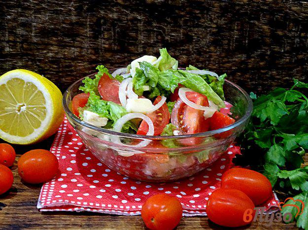 фото рецепта: Салат из горгонзолы и помидоров