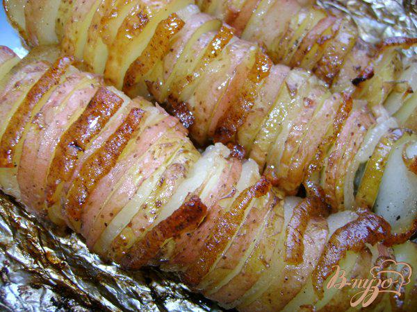 Фото приготовление рецепта: Люля-кебаб из картофеля с салом шаг №4