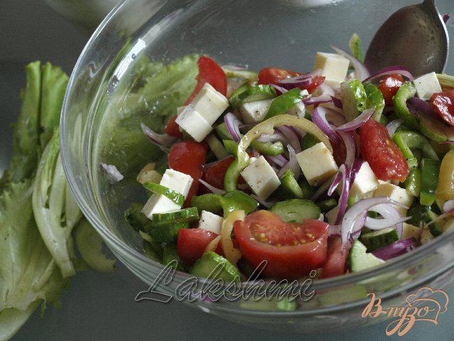 Фото приготовление рецепта: Греческий салат шаг №3