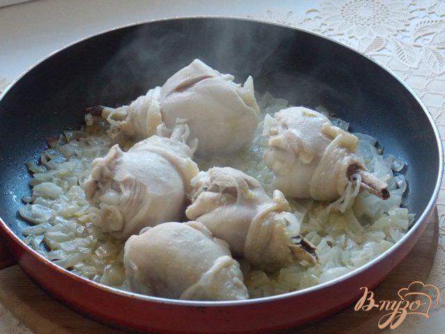 Фото приготовление рецепта: Чихиртма  с курицей шаг №4