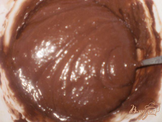 Фото приготовление рецепта: Шоколадные блинчики с шоколадным соусом шаг №3