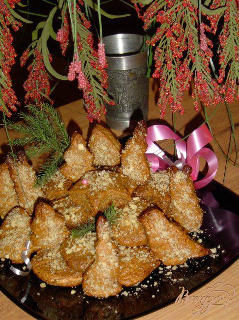 Фото приготовление рецепта: Рождественское печенье с медом и орехами «Меломакарона» шаг №9