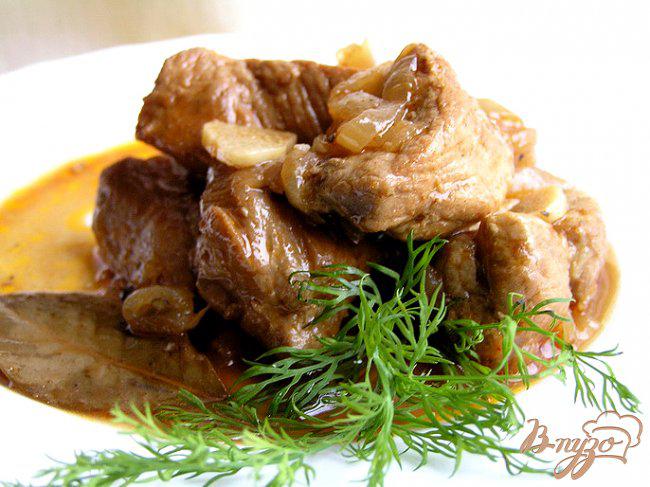 Фото приготовление рецепта: Филиппинское адобо из свинины шаг №5