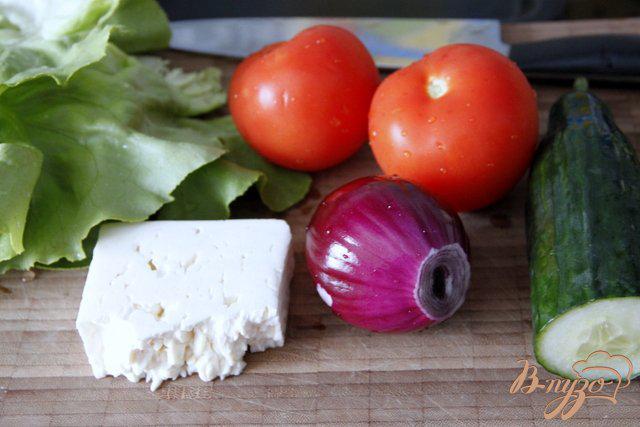 Фото приготовление рецепта: Греческий салат шаг №1