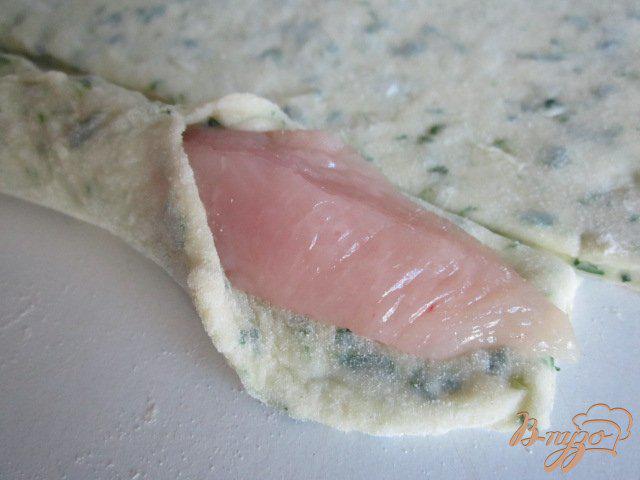 Фото приготовление рецепта: Картофельные клецки с куриным мясом шаг №5