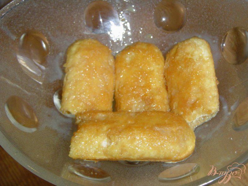 Фото приготовление рецепта: Десерт с абрикосами и ежевикой «По мотивам тирамису» шаг №3