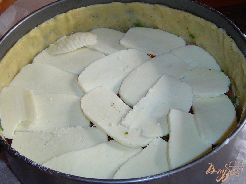 Фото приготовление рецепта: Пирог с овощами и брынзой шаг №5