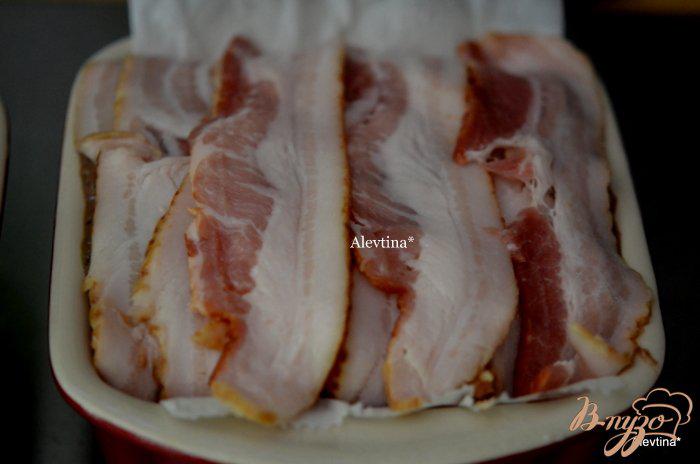 Фото приготовление рецепта: Террин с куриной печенью и свиным фаршем шаг №5