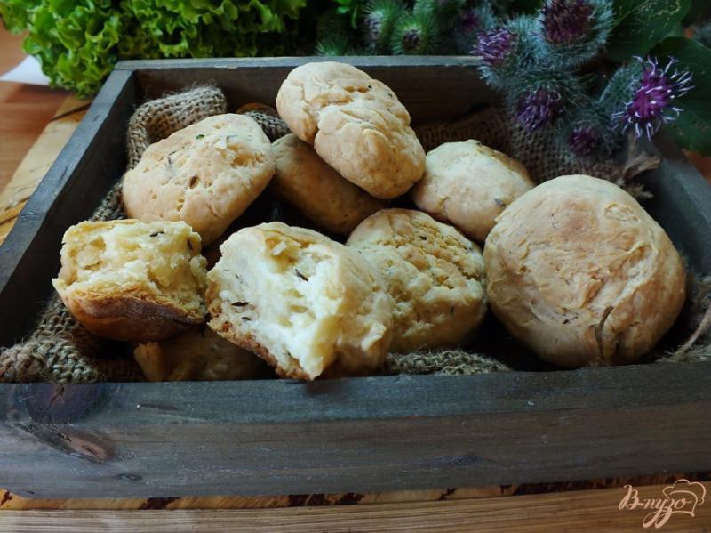 Фото приготовление рецепта: Пресные кавказские булочки шаг №7