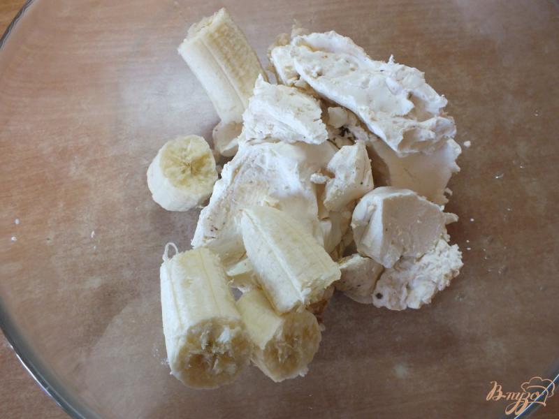 Фото приготовление рецепта: Эклеры с творожно-банановым кремом шаг №8