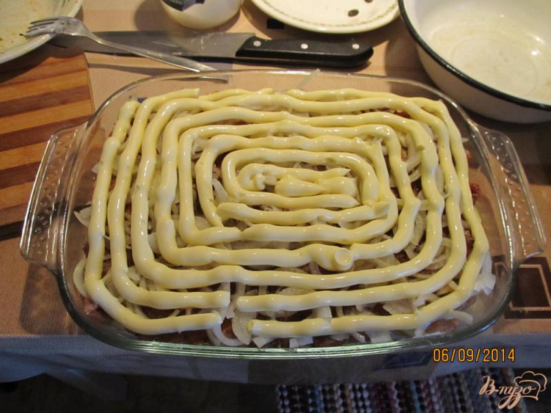 Фото приготовление рецепта: Картофель с мясом по-французски шаг №9