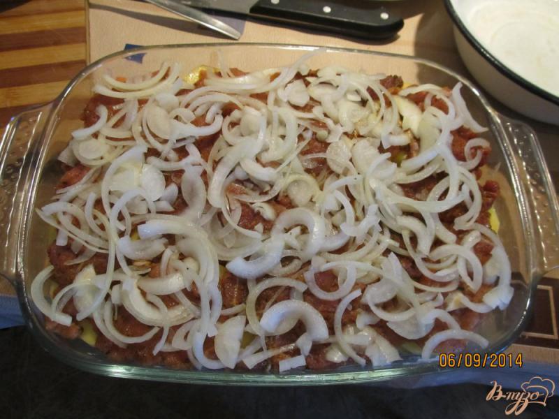Фото приготовление рецепта: Картофель с мясом по-французски шаг №8