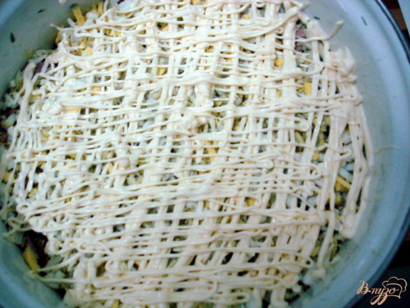 Фото приготовление рецепта: Салат грибная поляна шаг №4