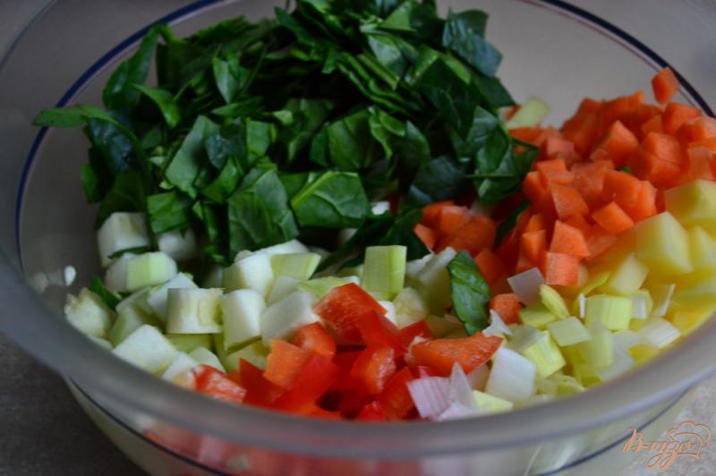 Фото приготовление рецепта: Манты с овощной начинкой шаг №2