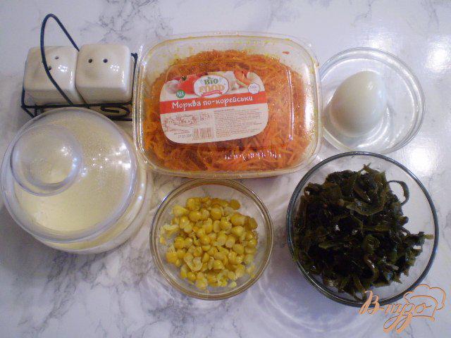 Фото приготовление рецепта: Салат морской с корейской морковью шаг №1