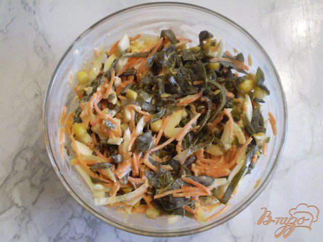 Фото приготовление рецепта: Салат морской с корейской морковью шаг №6