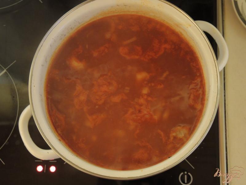 Фото приготовление рецепта: Суп харчо с соусом ткемали шаг №6
