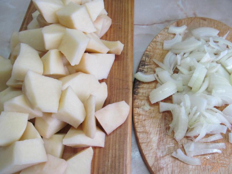 Фото приготовление рецепта: Свинина с яблоком и красной капустой шаг №2