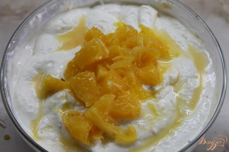 Фото приготовление рецепта: Чизкейк лимонно - апельсиновый шаг №6