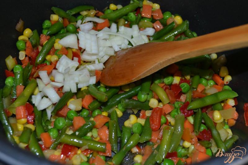Фото приготовление рецепта: Рис с овощами в мультиварке-скороварке шаг №3