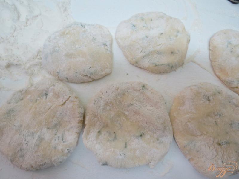 Фото приготовление рецепта: Картофельные зразы с куринной грудинкой шаг №8