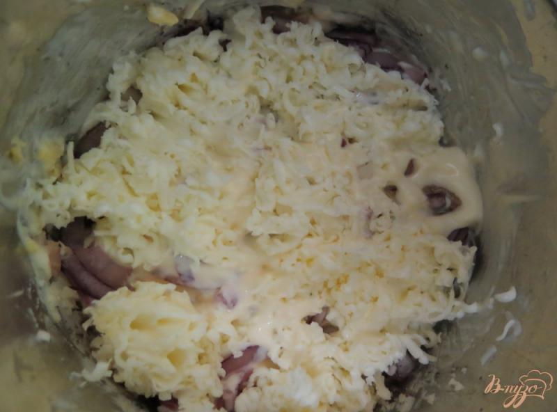 Фото приготовление рецепта: Салат мимоза порционный шаг №10
