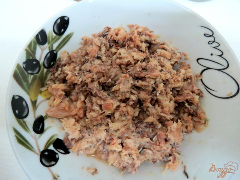 Фото приготовление рецепта: Салат мимоза порционный шаг №8