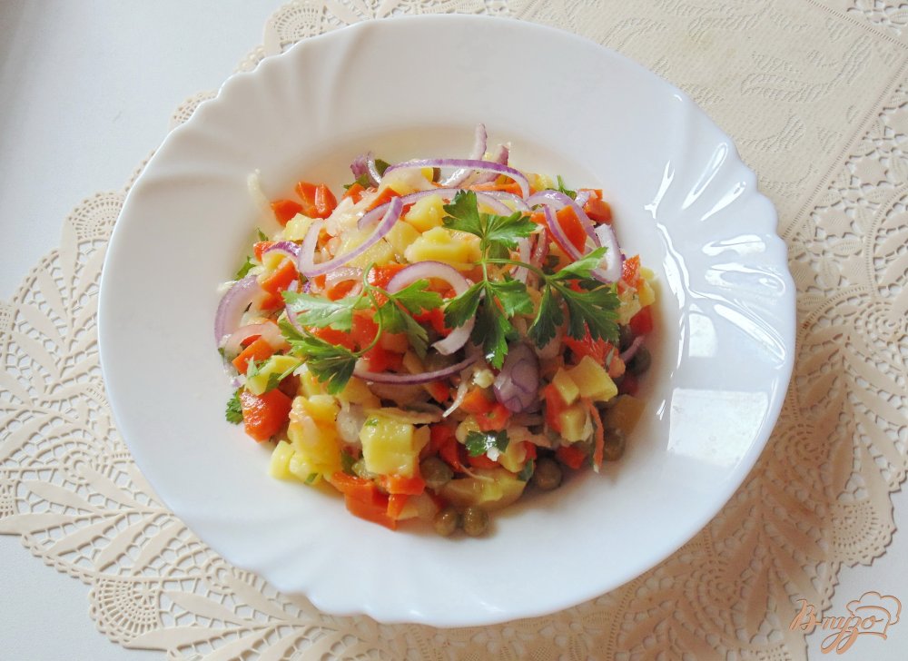 салат с капустой квашеной и картошкой салат с капустой квашеной и картошкой